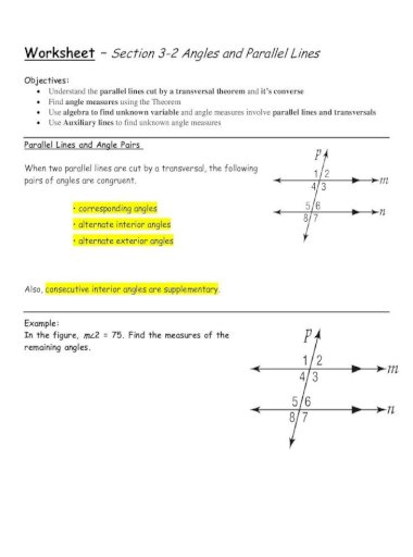 worksheet-section-3-2-angles-and-parallel-lines-answer-key