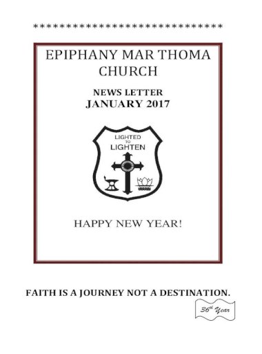 Epiphany Mar Thoma Ch . Vincy Philipose 718.359.3158 ... Amoolya Ann Varghese Elmont 18-Jan Johnson P.