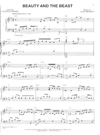 Free Free 340 Disney Songs Piano Sheet Music Pdf SVG PNG EPS DXF File