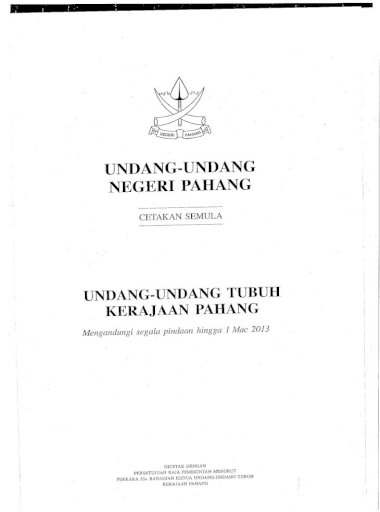 Muat Turun Undang Undang Tubuh Kerajaan Pahang