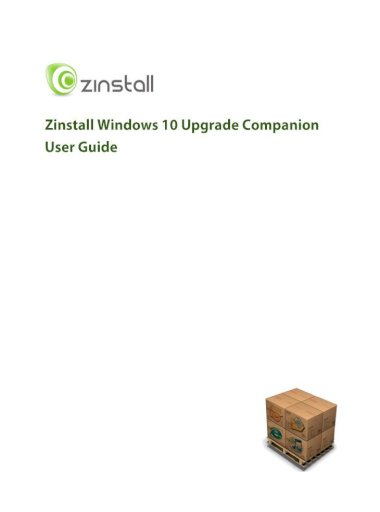 zinstall windows 10 upgrade companion reviews