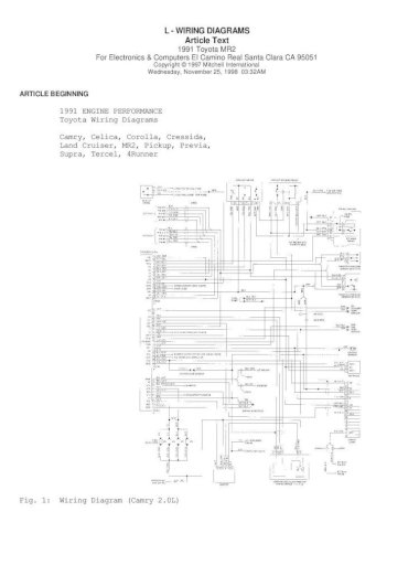 1991 Toyota Wiring Diagram
