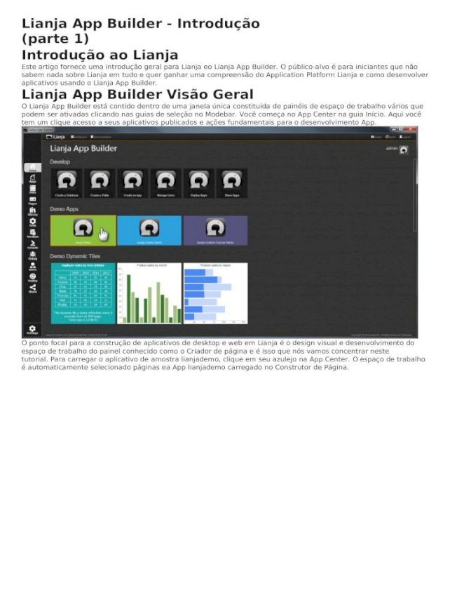 lianja app builder with external sql