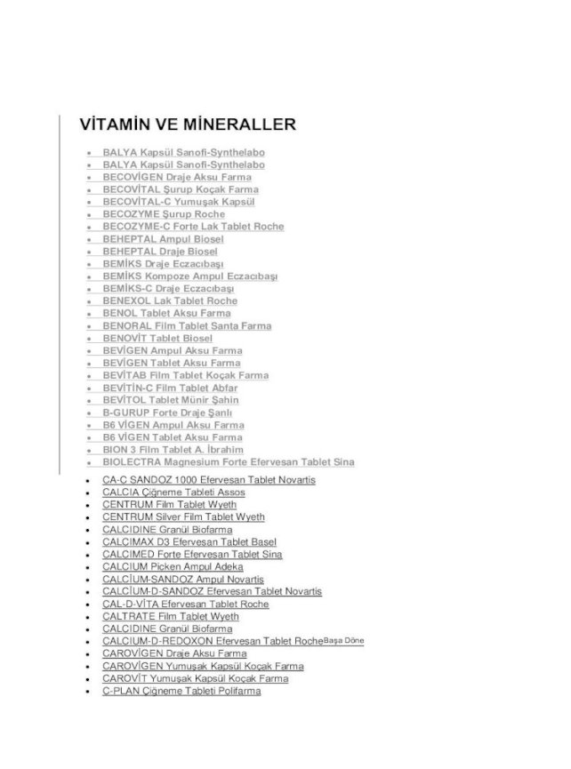 Vitamin Ve Mineraller Vitamin Ve Mineraller Vi Plex B6 Ampul Biosel