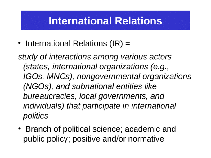 case study methods in international relations