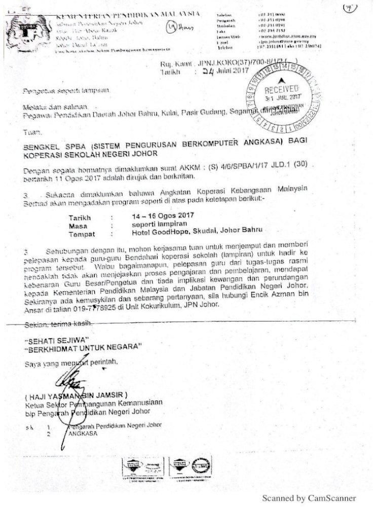 Contoh Surat Rayuan Pertukaran Ke Ppd Johor Bahru